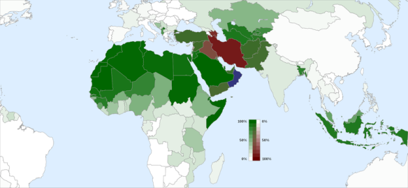 shia sunni demographic map