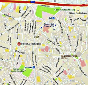 istanbul cemetery map
